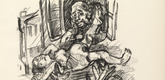 Oskar Kokoschka. Job with Horns (Hiob mit Geweih) (plate, page 45) from Hiob (Job). 1917 (executed 1916/17)