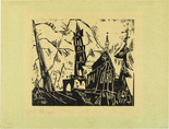 Lyonel Feininger. Church (Kirche). 1919