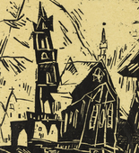 Lyonel Feininger. Church (Kirche). 1919