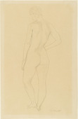 Gerhard Marcks. Standing Nude, Back (Stehender Rückenakt). (c. 1938)