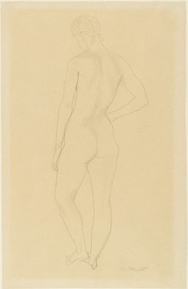 Gerhard Marcks. Standing Nude, Back (Stehender Rückenakt). (c. 1938)