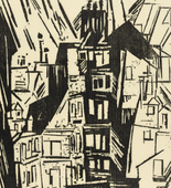 Lyonel Feininger. Paris Houses (Pariser Häuser) annual print for the Gesellschaft der Erfurter Museumsfreunde (Society for the Friends of the Erfurt Museum). 1920 (published 1927)