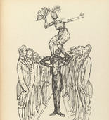 Alfred Kubin. Acrobats (Akrobaten) from Ein neuer Totentanz (A New Dance of Death). 1947 (reproduced drawing executed 1938)