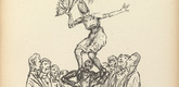 Alfred Kubin. Acrobats (Akrobaten) from Ein neuer Totentanz (A New Dance of Death). 1947 (reproduced drawing executed 1938)