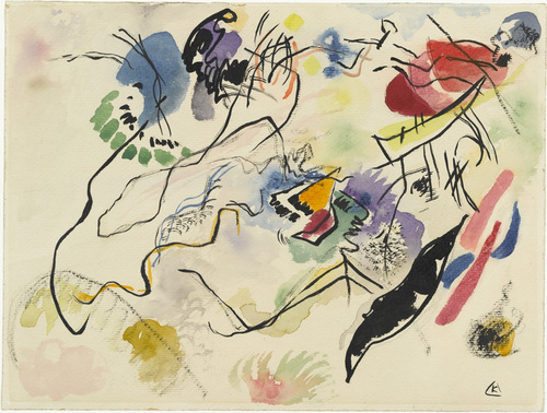 Vasily Kandinsky. Watercolor No. 14 (Aquarell No. 14). (1913)