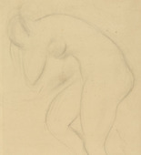 Wilhelm Lehmbruck. Study for Bather. (1913)