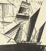 Lyonel Feininger. Topsail Ketches, 1 (Toppsegel-Ketschen, 1). 1931
