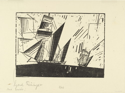 Lyonel Feininger. Topsail Ketches, 1 (Toppsegel-Ketschen, 1). 1931