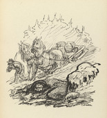 Alfred Kubin. Frozen to Death (Die Erfrorene) from Ein neuer Totentanz (A New Dance of Death). 1947 (reproduced drawing executed 1938)