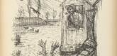 Alfred Kubin. At the Fishing Pond (Am Fischteich) from Ein neuer Totentanz (A New Dance of Death). 1947 (reproduced drawing executed 1938)