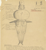 Oskar Schlemmer. Notes and Sketches for the Triadic Ballet (Das triadische Ballett). (c. 1938)