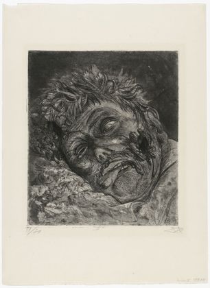Otto Dix. Dead Man (St. Clément) [Toter (St. Clément)] from The War (Der Krieg). (1924)