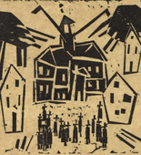 Lyonel Feininger. Town Hall (Rathaus). 1918