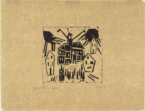 Lyonel Feininger. Town Hall (Rathaus). 1918