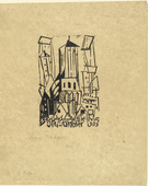 Lyonel Feininger. Church (Kirche). 1923