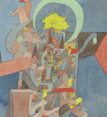 Paul Klee. Demon above the Ships (Dämon über den Schiffen). 1916
