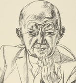 Max Beckmann. Portrait of Dr. Weidner (Bildnis Dr. Weidner). (1921)