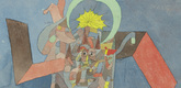 Paul Klee. Demon above the Ships (Dämon über den Schiffen). 1916