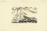 Lyonel Feininger. Village Church (Dorfkirche) discarded design for a postcard for the "Bauhaus Exhibition Weimar 1923". 1923