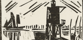 Lyonel Feininger. Lighthouse (Leuchtbake) from Ten Woodcuts by Lyonel Feininger. (1918, published 1941)