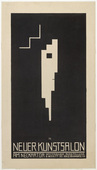 Oskar Schlemmer. Poster for the Neuer Kunstsalon, Stuttgart (Plakat, Neuer Kunstsalon, Stuttgart). 1913