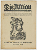 Conrad Felixmüller, A. Krapp. Die Aktion, vol. 9, no. 26/27. July 5, 1919