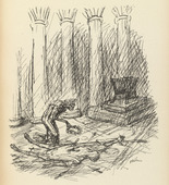 Alfred Kubin. Caesar (Cäsar) from Ein neuer Totentanz (A New Dance of Death). 1947 (reproduced drawing executed 1938)