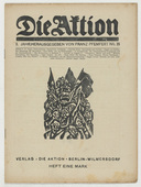 Herbert Anger, Conrad Felixmüller, A. Krapp. Die Aktion, vol. 9, no. 28. July 12, 1919