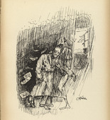 Alfred Kubin. Death Coming for the Draftsman (Der Tod holt den Zeichner) from Ein neuer Totentanz (A New Dance of Death). 1947 (reproduced drawing executed 1938)