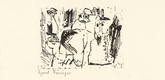 Lyonel Feininger. Ghosts from Ten Woodcuts by Lyonel Feininger. (1919, published 1941)