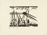 Lyonel Feininger. Anglers (Angler) from Ten Woodcuts by Lyonel Feininger. (1919, published 1941)