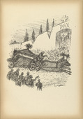 Alfred Kubin. The Quick Funeral (Das schnelle Begräbnis) from Ein neuer Totentanz (A New Dance of Death). 1947 (reproduced drawing executed 1938)