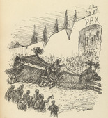 Alfred Kubin. The Quick Funeral (Das schnelle Begräbnis) from Ein neuer Totentanz (A New Dance of Death). 1947 (reproduced drawing executed 1938)