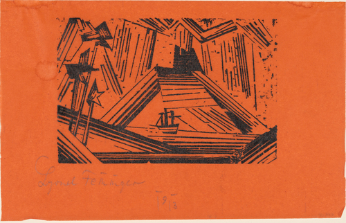 Lyonel Feininger. Volcano (Vulkan). 1919