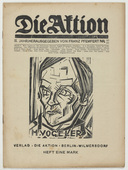 Willi Tegtmeier, Franz Schulze, Conrad Felixmüller, Karl Jacob Hirsch. Die Aktion, vol. 9, no. 43/44. November 1, 1919