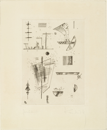 Vasily Kandinsky. First Etching for Éditions "Cahiers d'Art" (Erste Radierung für die Éditions "Cahiers d'Art"). 1930