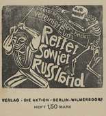 Conrad Felixmüller, Georg Arndt. Die Aktion, vol. 10, no. 21/22. May 29, 1920