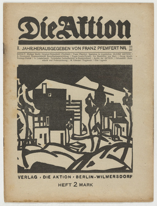 Rüdiger Berlit, Georg Arndt, Conrad Felixmüller. Die Aktion, vol. 10, no. 25/26. June 26, 1920