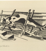 Gerhard Marcks. Cats (Die Katzen) from the portfolio New European Graphics, 1st Portfolio: Masters of the State Bauhaus, Weimar , 1921 (Neue europäische Graphik, 1. Mappe: Meister des Staatlichen Bauhauses in Weimar , 1921). 1921