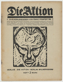 Bruno Beye, Alfred Zacharias. Die Aktion, vol. 10, no. 29/30. July 24, 1920