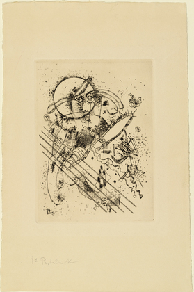 Vasily Kandinsky. Etching with Five Diagonals (Radierung mit fünf Diagonalen). 1922