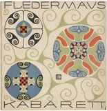 Carl Otto Czeschka. Back cover from the First Theater Program of Kabarett Fledermaus (Cabaret Fledermaus). 1907