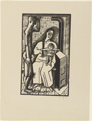 Gerhard Marcks. By the Stove (Am Ofen) from Masters' Portfolio of the Staatliches Bauhaus (Meistermappe des Staatlichen Bauhauses). 1923