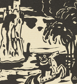 Vasily Kandinsky. Rock (Membership Card for the New Artists' Association Munich) [Felsen (Mitgliedskarte für die Neue Künstlervereinigung München)]. (1908-1909)