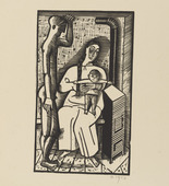 Gerhard Marcks. By the Stove (Am Ofen) from Masters' Portfolio of the Staatliches Bauhaus (Meistermappe des Staatlichen Bauhauses). 1923