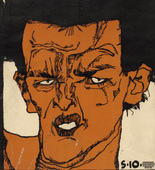 Egon Schiele. Shaw or the Irony (Shaw oder die Ironie), Poster for a Lecture by Egon Friedell. 1910 (published 1912)
