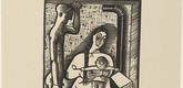Gerhard Marcks. By the Stove (Am Ofen) from Masters' Portfolio of the Staatliches Bauhaus (Meistermappe des Staatlichen Bauhauses). 1923