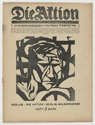Georg Arndt, Alfred Zacharias. Die Aktion, vol. 10, no. 33/34. August 21, 1920