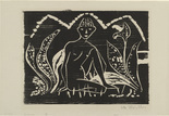 Otto Mueller. Boy among Leaves (Boy in Reeds) (Knabe zwischen Blattpflanzen [Knabe im Schilf]). (1912, printed c. 1913-1925)