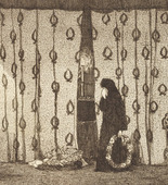 Emil Orlik. Scene from Michael Kramer (Szenenbild zu Michael Kramer). 1904